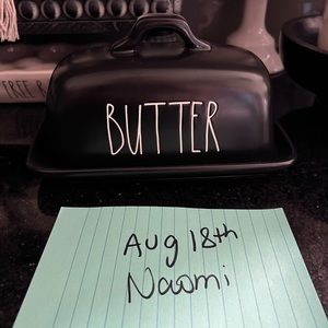 Rae dunn butter dish.